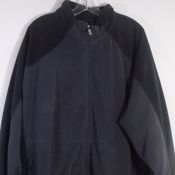 North End Men's Full Zip Fleece Jacket Size 3XL Gray and Black New - Picture 2 of 9